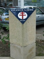 Stèle à la France Libre